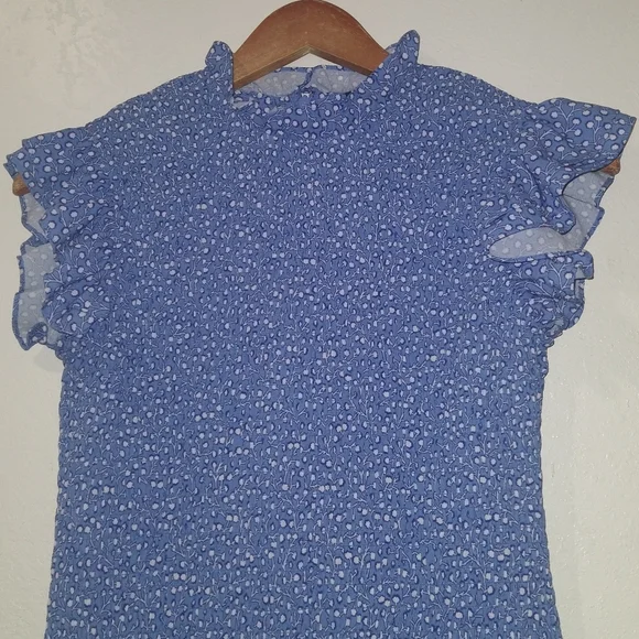 FRENCH CONNECTION Blue Elao Verona Mini Dress - Picture 9 of 13